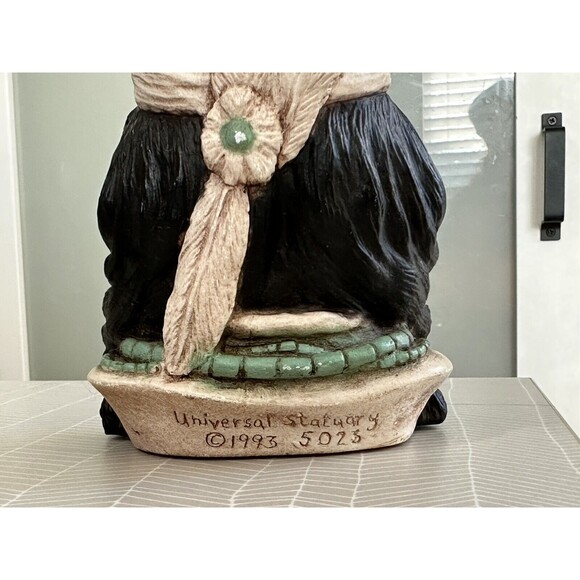 Native American Indian Brave Head Universal Statuary Corp Chicago 1993 RARE - Picture 5 of 6
